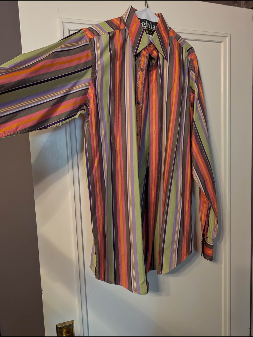Robert Graham Mens Dress Shirt Stripe